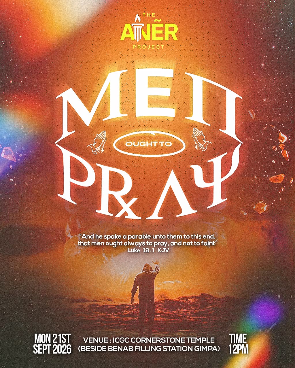 Men Ought to Pray flyer