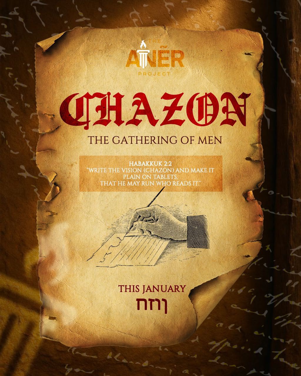 Chazon — The Gathering of Men flyer